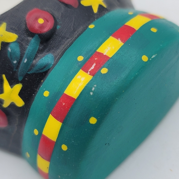 Mary Engelbreit Christmas Mitten Votive Candle Holders Set of 3 Hand Painted - Picture 13 of 16